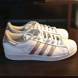 Women's Rosegold Superstar Adidas